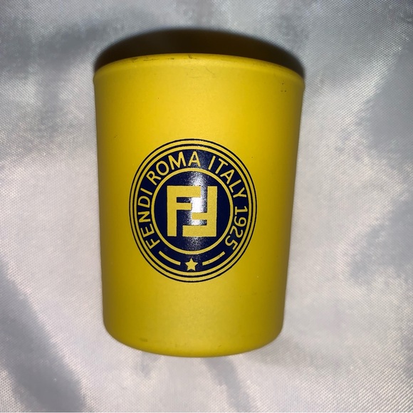 NEW IN BOX set 5 FENDI frosted crystal FF logo VOTIVE CANDLES citronellol scent - Picture 10 of 16